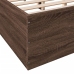 Estructura de cama madera de ingeniería marrón roble 150x200 cm