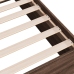 Estructura de cama madera de ingeniería marrón roble 150x200 cm