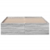 Estructura de cama madera de ingeniería gris Sonoma 140x190 cm