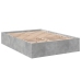 Estructura de cama madera de ingeniería gris hormigón 135x190cm