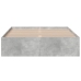 Estructura de cama madera de ingeniería gris hormigón 135x190cm