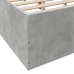 Estructura de cama madera de ingeniería gris hormigón 135x190cm