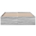 Estructura de cama madera de ingeniería gris Sonoma 120x190 cm