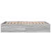 Estructura de cama madera de ingeniería gris Sonoma 120x190 cm