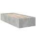 Estructura de cama madera de ingeniería gris hormigón 100x200cm