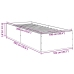 Estructura de cama madera de ingeniería gris hormigón 100x200cm