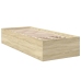 Estructura de cama madera de ingeniería roble Sonoma 90x200 cm