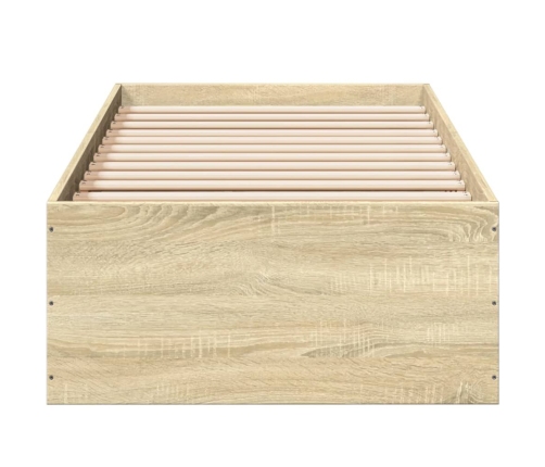 Estructura de cama madera de ingeniería roble Sonoma 90x200 cm