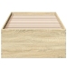Estructura de cama madera de ingeniería roble Sonoma 90x200 cm