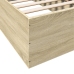 Estructura de cama madera de ingeniería roble Sonoma 90x200 cm