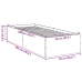 Estructura de cama madera de ingeniería roble Sonoma 90x200 cm