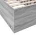 Estructura de cama madera de ingeniería gris Sonoma 90x190 cm