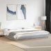 Estructura cama con luces LED madera gris Sonoma 180x200 cm