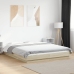 vidaXL Estructura cama con luces LED madera roble Sonoma 160x200 cm