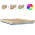 vidaXL Estructura cama con luces LED madera roble Sonoma 160x200 cm