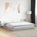 Estructura cama con luces LED madera gris Sonoma 150x200 cm