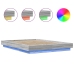 Estructura cama con luces LED madera gris Sonoma 140x200 cm