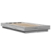 vidaXL Estructura cama con luces LED madera gris Sonoma 100x200 cm