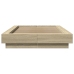 Estructura cama con luces LED madera roble Sonoma 90x190 cm