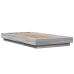 Estructura cama con luces LED madera gris Sonoma 90x190 cm