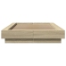 Estructura cama con luces LED madera roble Sonoma 75x190 cm