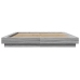 Estructura de cama madera de ingeniería gris Sonoma 160x200 cm