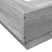 Estructura de cama madera de ingeniería gris Sonoma 160x200 cm