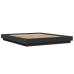 Estructura de cama madera de ingeniería negra 150x200 cm