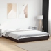 Estructura de cama madera de ingeniería negra 150x200 cm
