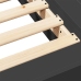Estructura de cama madera de ingeniería negra 150x200 cm