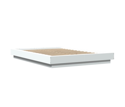 Estructura de cama madera de ingeniería blanca 120x200 cm