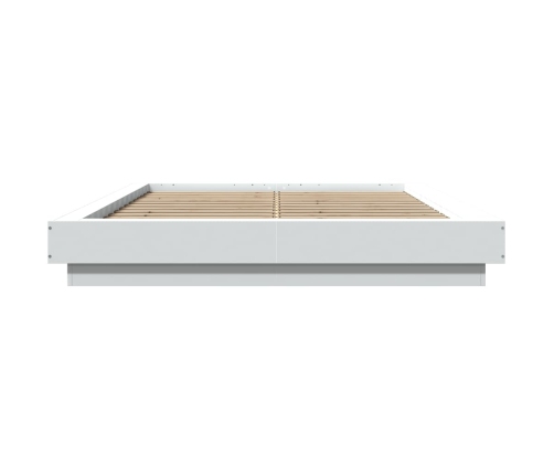 Estructura de cama madera de ingeniería blanca 120x200 cm