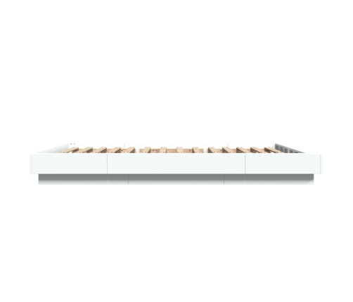 Estructura de cama madera de ingeniería blanca 120x200 cm