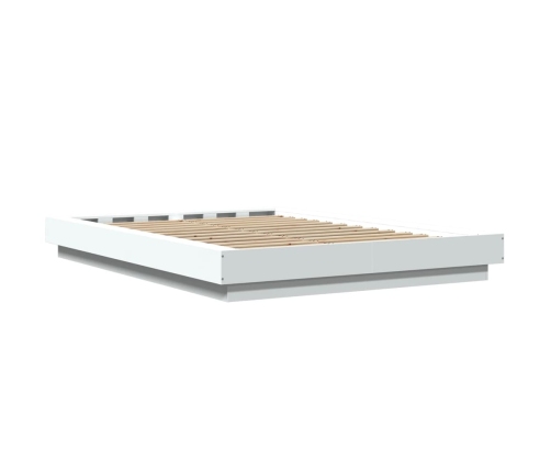 Estructura de cama madera de ingeniería blanca 120x200 cm