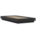 Estructura de cama madera de ingeniería negra 100x200 cm