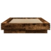 Estructura de cama madera de ingeniería roble humo 100x200 cm