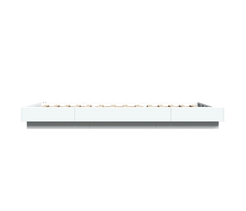 Estructura de cama madera de ingeniería blanca 90x200 cm
