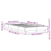 Estructura de cama madera de ingeniería negra 90x200 cm