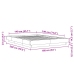 Estructura de cama madera de ingeniería roble Sonoma 140x190 cm