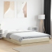 Estructura de cama madera de ingeniería roble Sonoma 135x190 cm