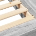 Estructura de cama madera de ingeniería gris Sonoma 135x190 cm