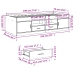 vidaXL Tumbona con cajones madera ingeniería roble Sonoma 75x190 cm