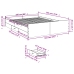Cama con cajones madera ingeniería roble Sonoma 160x200 cm