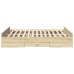 Cama con cajones madera ingeniería roble Sonoma 150x200 cm