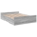 Cama con cajones madera de ingeniería gris Sonoma 135x190 cm