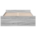 Cama con cajones madera de ingeniería gris Sonoma 135x190 cm