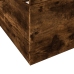 Cama con cajones madera de ingeniería roble ahumado 90x190 cm