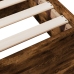 Cama con cajones madera de ingeniería roble ahumado 90x190 cm