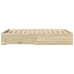Cama con cajones madera de ingeniería roble Sonoma 120x190 cm