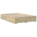 Cama con cajones madera de ingeniería roble Sonoma 120x190 cm